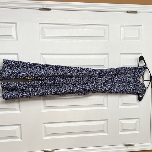 Michael Kors Navy and Gray Ditzy Floral Romper Size: 2